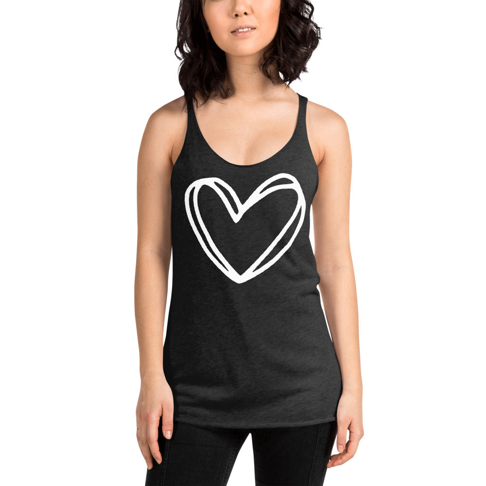 Heart Racerback Tank Top