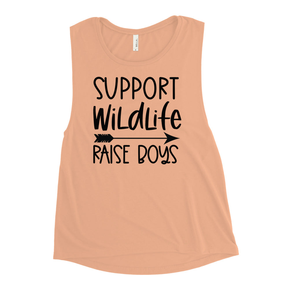 Support Wildlife Raise Boys Muscle Tank