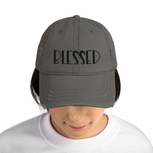 Blessed Distressed Dad Hat