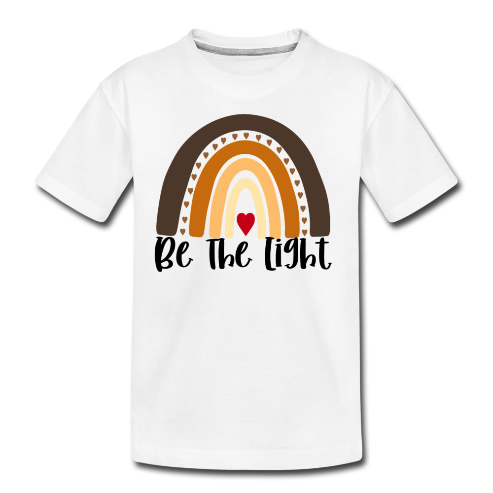 Be the Light Rainbow Organic Kids Shirt