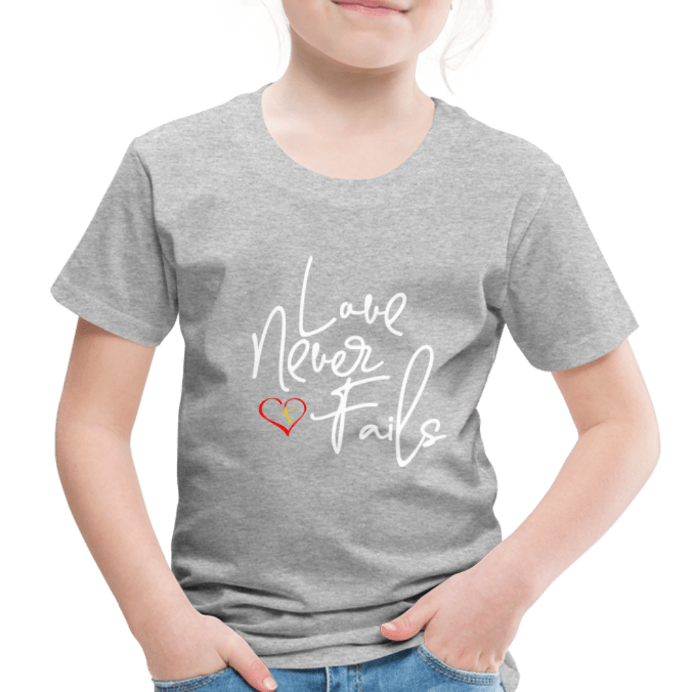Love Never Fails Toddler Shirt