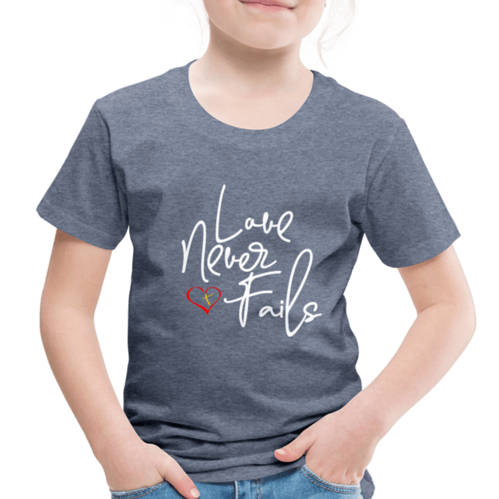 Love Never Fails Toddler Shirt