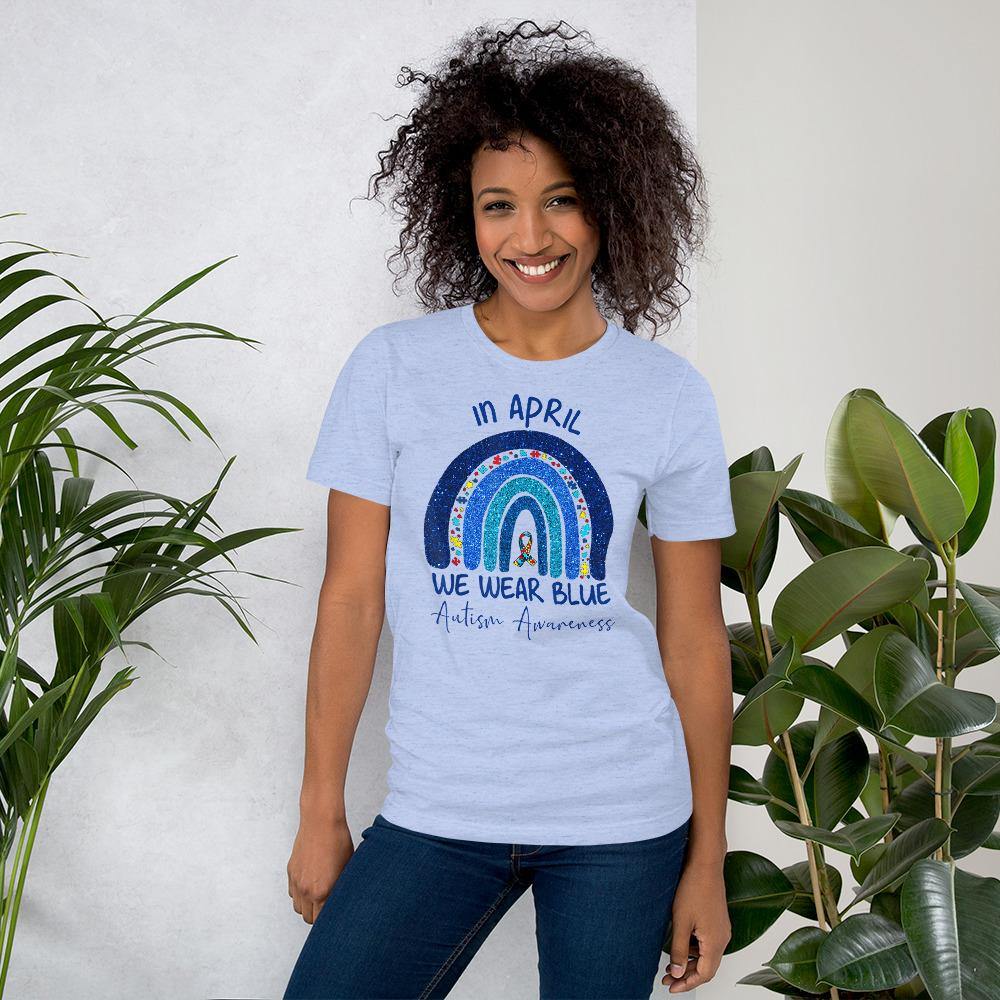 Blue Rainbow Autism Shirt