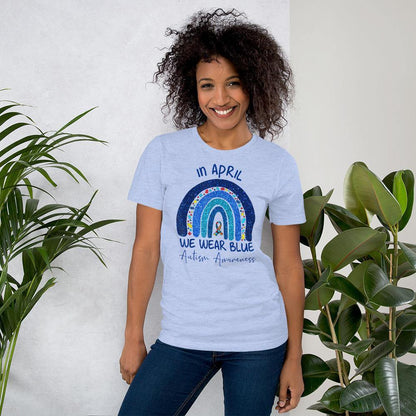 Blue Rainbow Autism Shirt