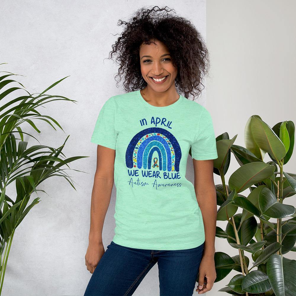 Blue Rainbow Autism Shirt