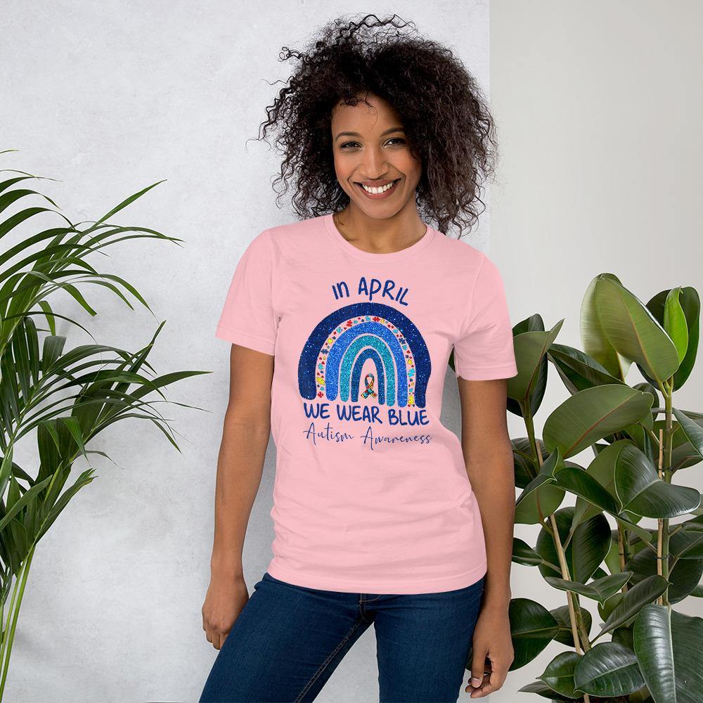 Blue Rainbow Autism Shirt