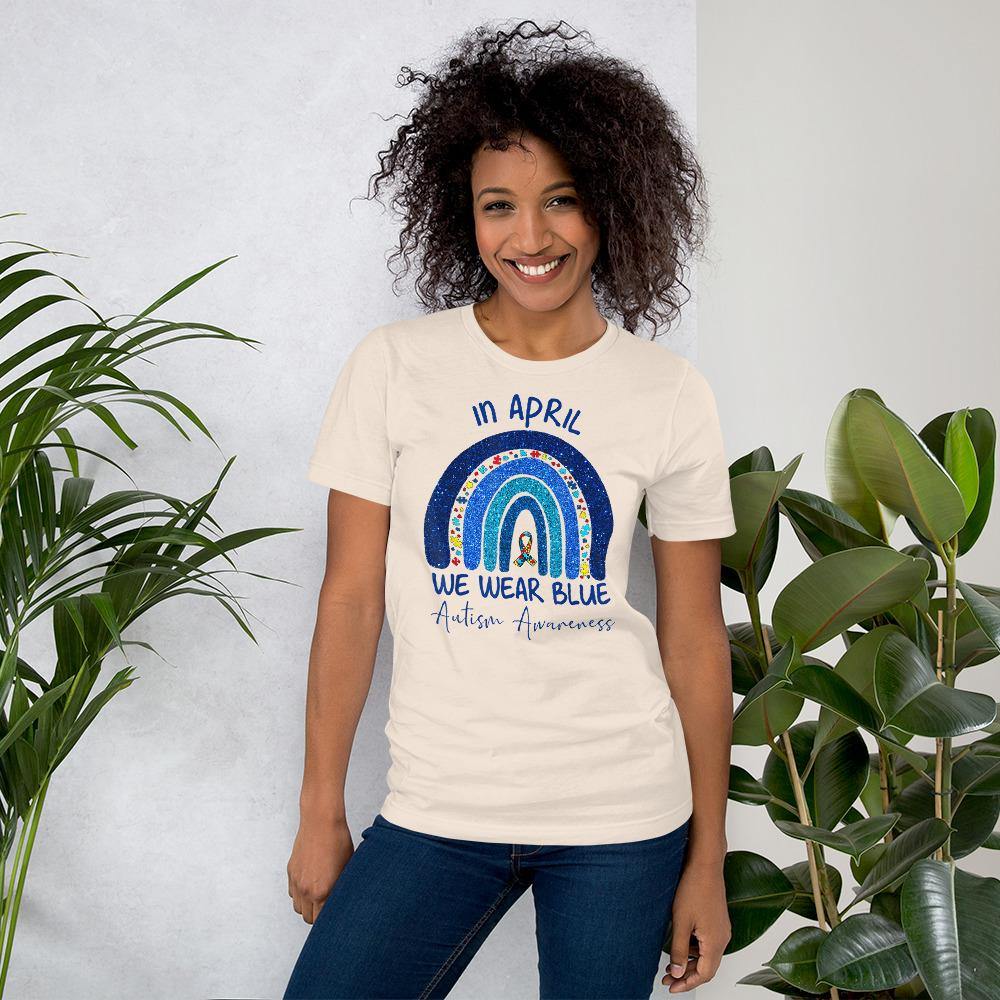 Blue Rainbow Autism Shirt