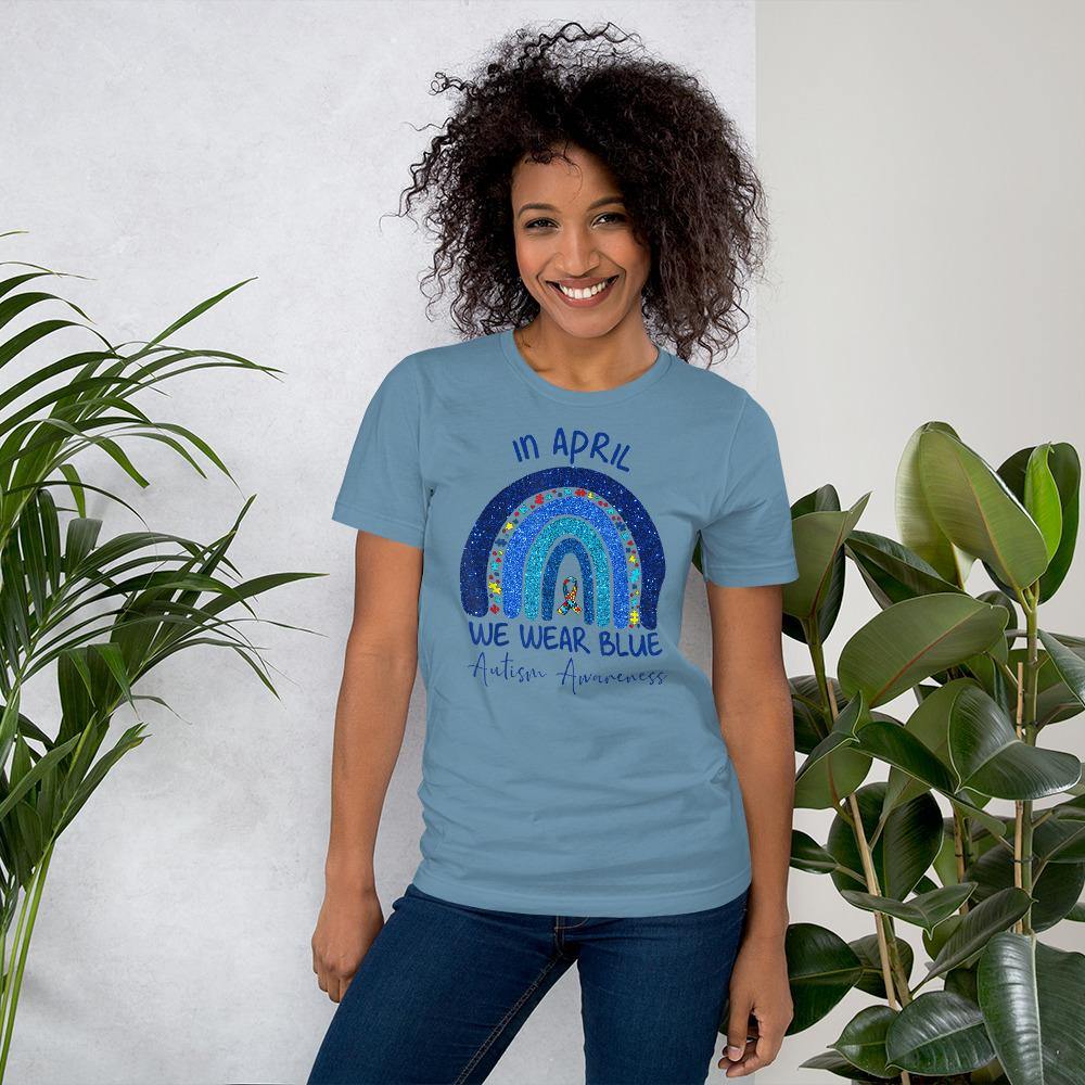 Blue Rainbow Autism Shirt